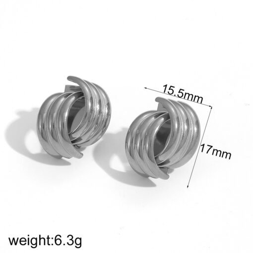 Cross Titanium Steel Ear Studs Ladies Niche - Image 6