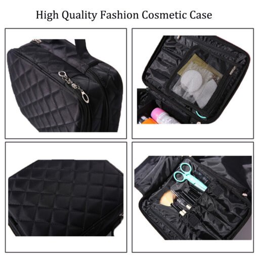 Large Capacity Double Deck Cosmetic Bag - immagine 7