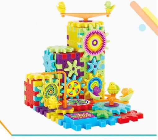 Electric Gears 3D Model Building Kits Plastic Brick Blocks Educational Toys for Kids - Image 6