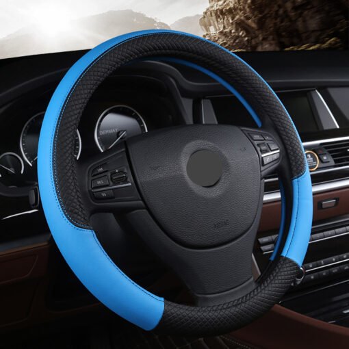 Universal Leather Car Steering Wheel Cover - Image 9