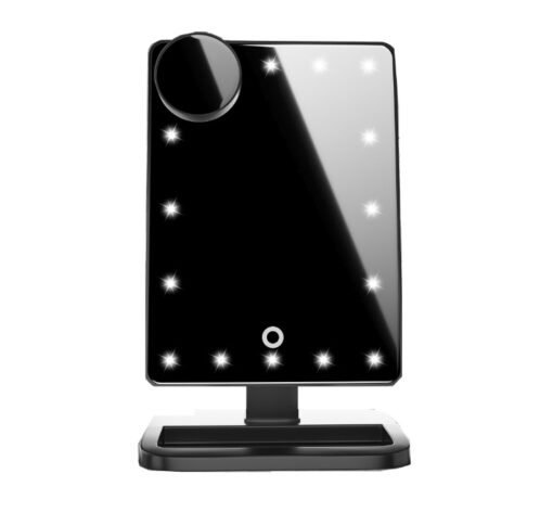 Touch Screen Makeup Mirror With 20 LED Light Bluetooth Music Speaker 10X Magnifying Mirrors Lights - immagine 5