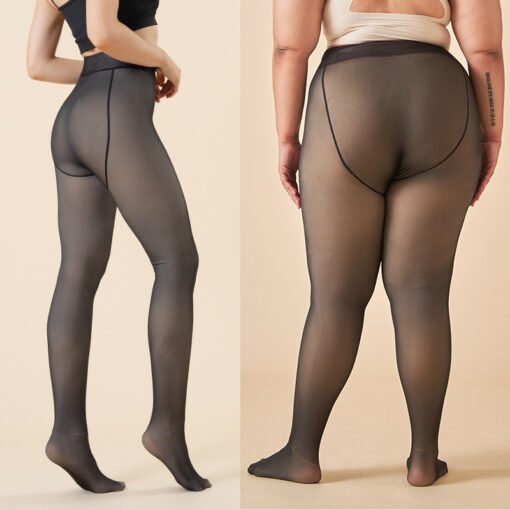 Black See-through Leggings Seamless - Imagen 4