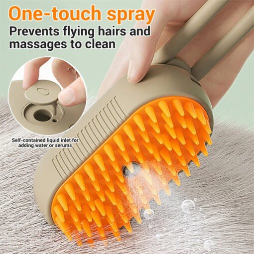 Cat Steam Brush Steamy Dog Brush 3 In 1 Electric Spray Cat Hair Brushes For Massage Pet Grooming Comb Hair Removal Combs Pet Products - 图片 4