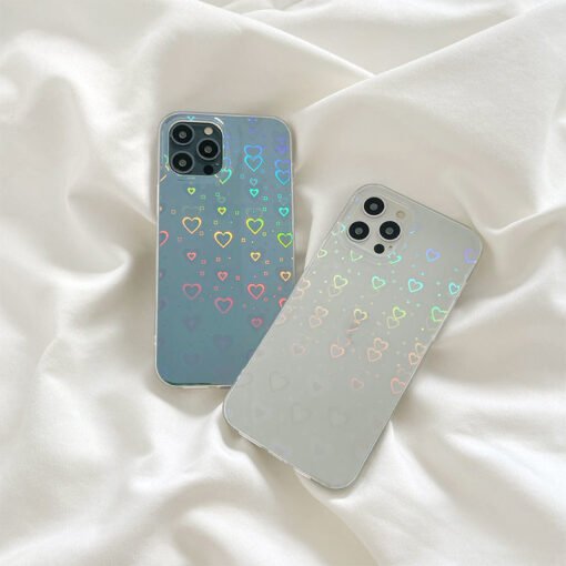 Laser Colorful Love For Double-sided Coated Silicone Phone Case - Bild 3