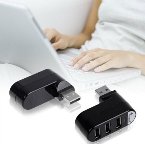 USB splitter usb hub splitter multi-interface spin color 2.0 high speed expansion hub HUB - immagine 2