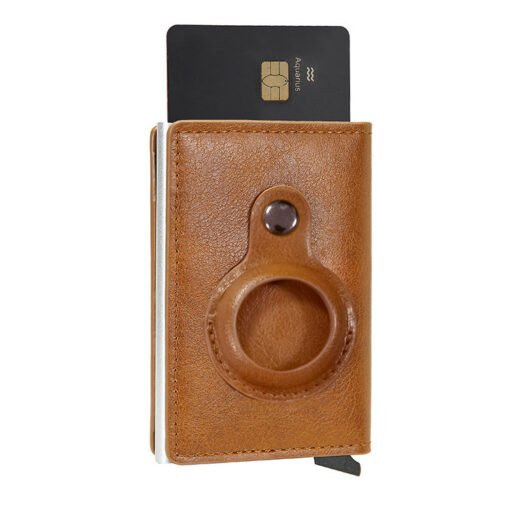 Multifunctional Card Holder Airtag Men's Short Card Holder Wallet Air Tag - immagine 10