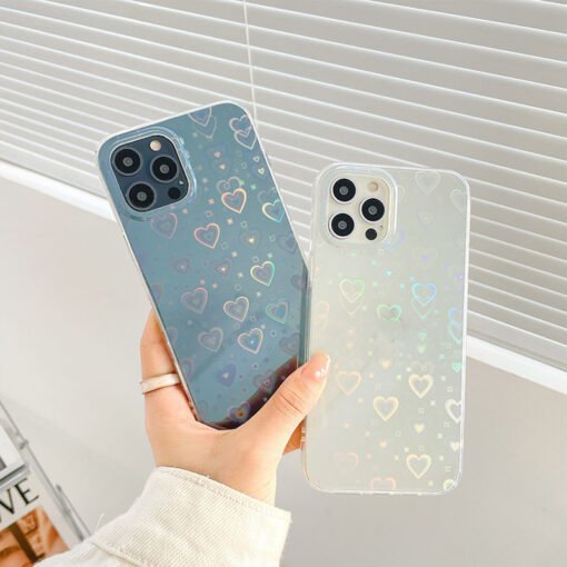 Laser Colorful Love For Double-sided Coated Silicone Phone Case - Bild 2