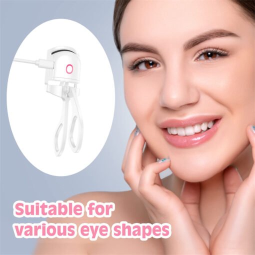 Heated Eyelash Curler Electric Temperature Control Mini Eyelash Curler Electric Portable Charging - Imagen 8