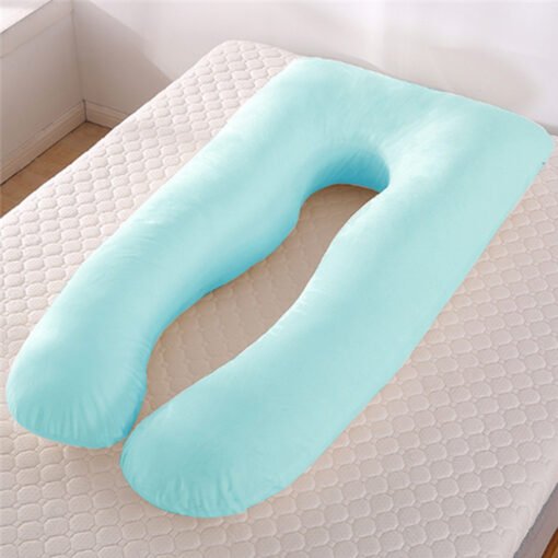 Summer Sleeping Support Pillow For Pregnant Women U Shape Maternity Pillows Pregnancy Ice Silk - Imagen 2