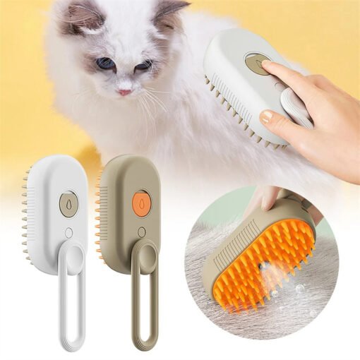 Cat Steam Brush Steamy Dog Brush 3 In 1 Electric Spray Cat Hair Brushes For Massage Pet Grooming Comb Hair Removal Combs Pet Products - 图片 8