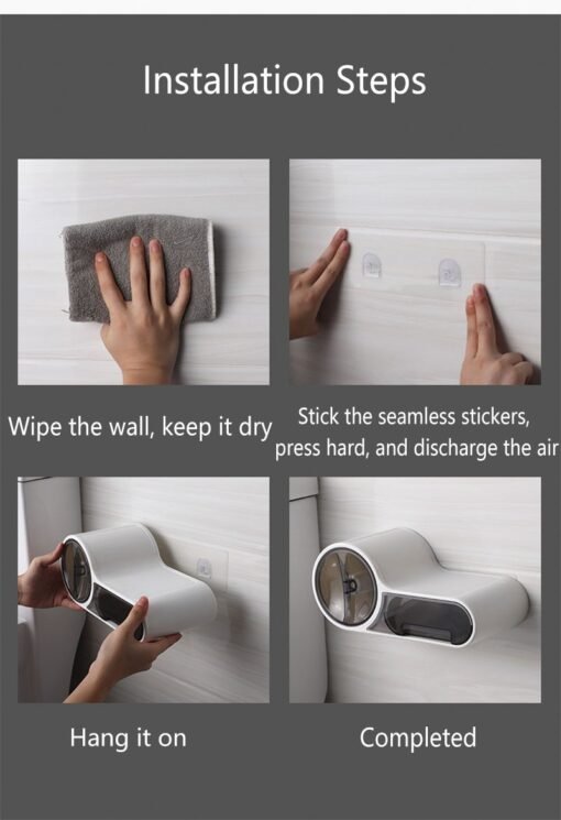 Home toilet bathroom roll holder - Imagen 6