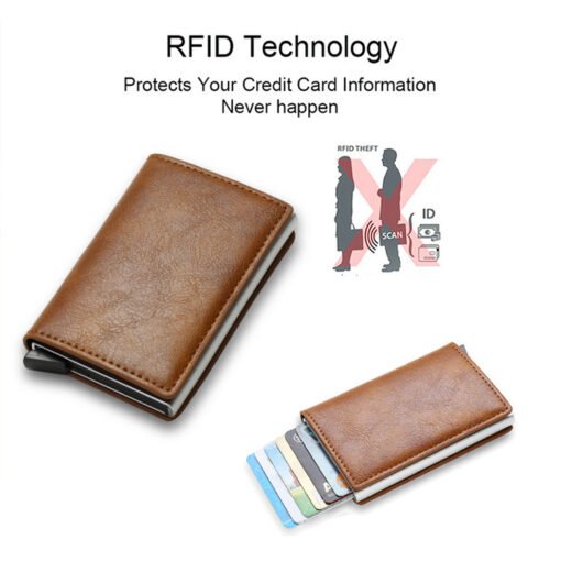 Multifunctional Card Holder Airtag Men's Short Card Holder Wallet Air Tag - immagine 7