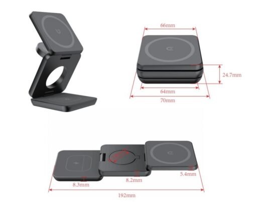 Magnetic Suction Wireless Charging And Folding Phone Holder - Image 5