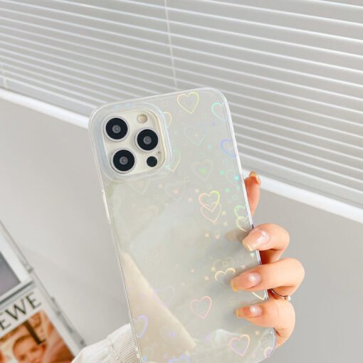 Laser Colorful Love For Double-sided Coated Silicone Phone Case - Bild 4