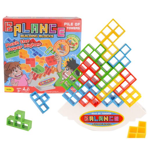 Balance Stacking Board Games Kids Adults Tower Block Toys For Family Parties Travel Games Boys Girls Puzzle Buliding Blocks Toy - immagine 10