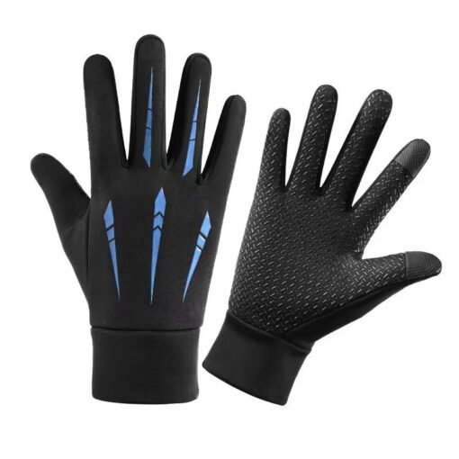 Warm Gloves Men's Full Finger Waterproof Fleece-lined - immagine 4