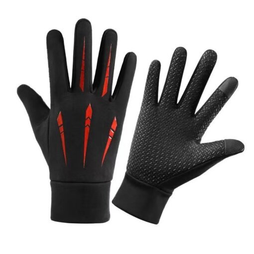 Warm Gloves Men's Full Finger Waterproof Fleece-lined - immagine 6