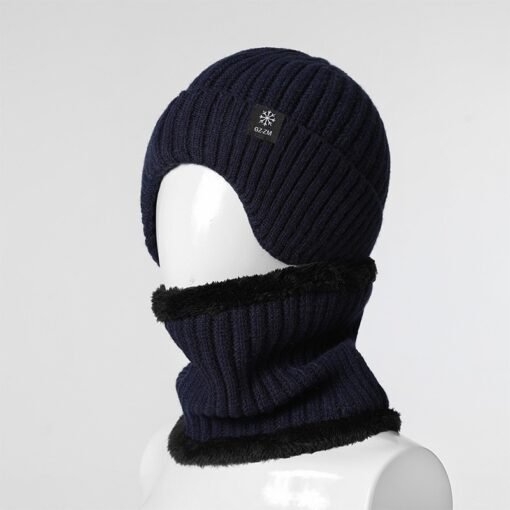 Middle-aged And Elderly People's Hats Men's Winter Warm Wool Hat Ear Protection - Image 3