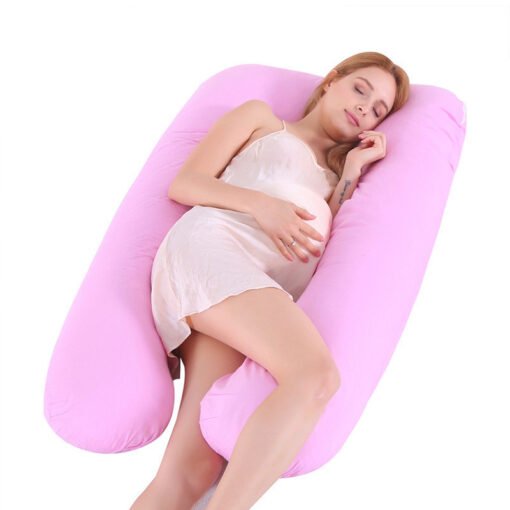 Summer Sleeping Support Pillow For Pregnant Women U Shape Maternity Pillows Pregnancy Ice Silk - Imagen 4