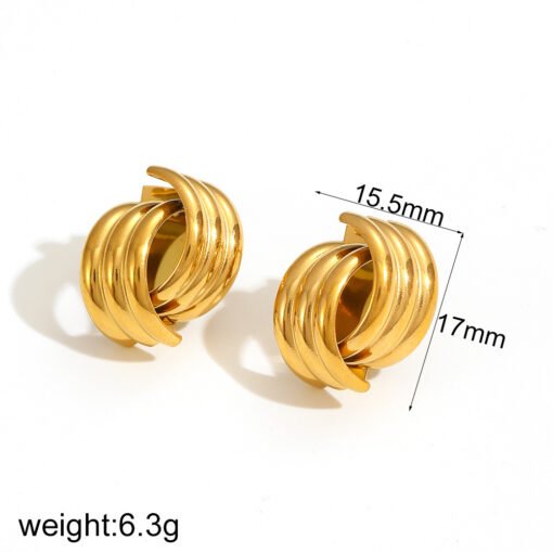 Cross Titanium Steel Ear Studs Ladies Niche - Image 2