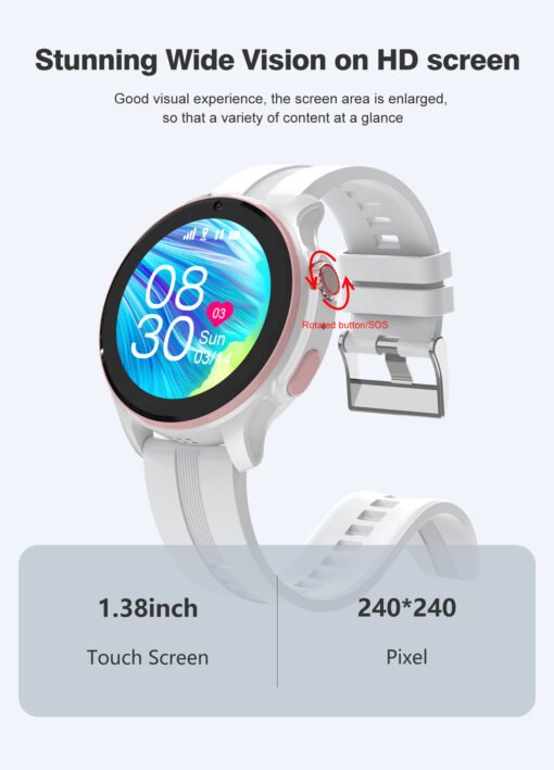 Children's Phone Watch CD Video Call All Netcom Card Smart Photo Location Bracelet - 图片 4