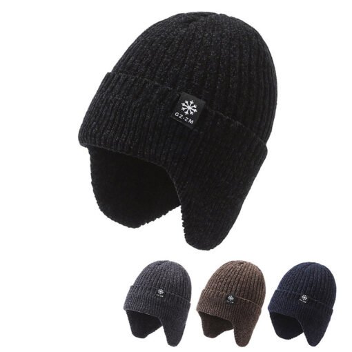 Fashion Men's Winter Fleece-lined Warm Wool Hat - Image 3