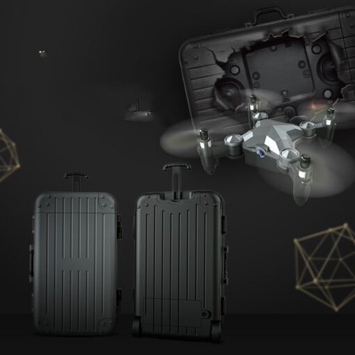 New Luggage Box Storage Box Folding Mini UAV Aerial Photography Remote Control Four Axis Children's Toys Drone - Image 3