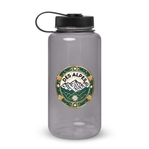 Wide mouth plastic water bottle